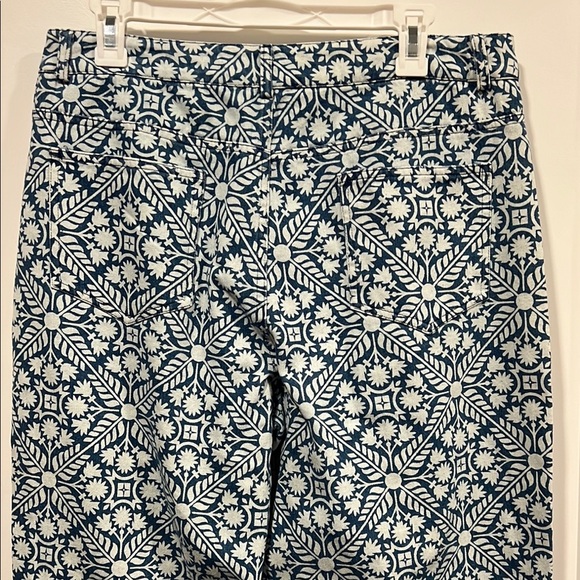 Polygram Patterned Blue Women's Wide Leg Boutique Jeans - Picture 5 of 7